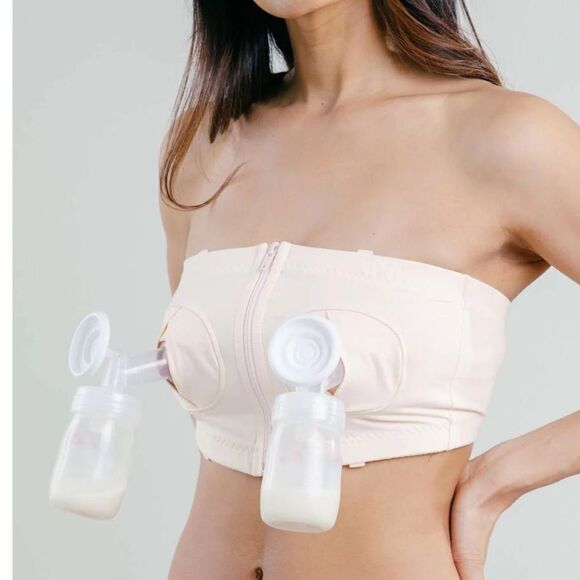 Size XS-Large Adjustable light Pink Hands-free Pumping Bra.  NWT - Picture 10 of 10